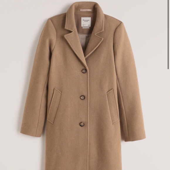 Abercrombie & Fitch Wool-Blend Dad Coat *SOLD* - Picture 9 of 9